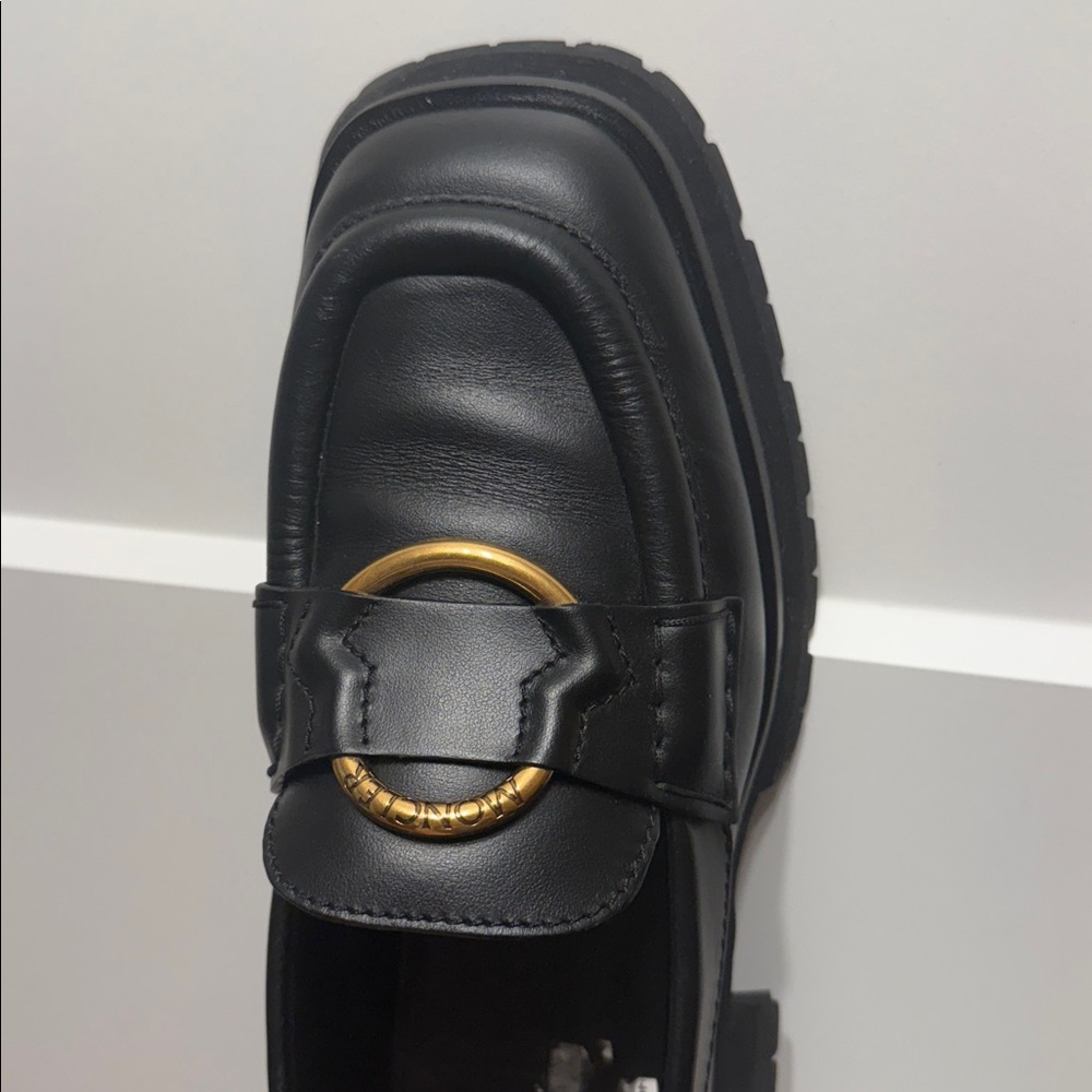Moncler Women's Black Bell Loafers- Size 40 - Picture 6 of 7